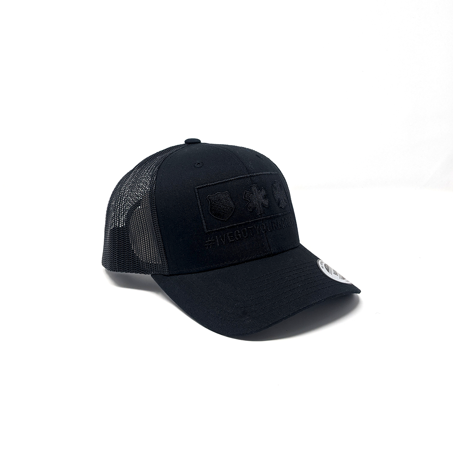 帽子 BOTTVALLAD LOGO MESH CAP BLK/BLK IO 帽子 BOTTVALLAD LOGO MESH CAP BLK/BLK IO Embroidered Meshback