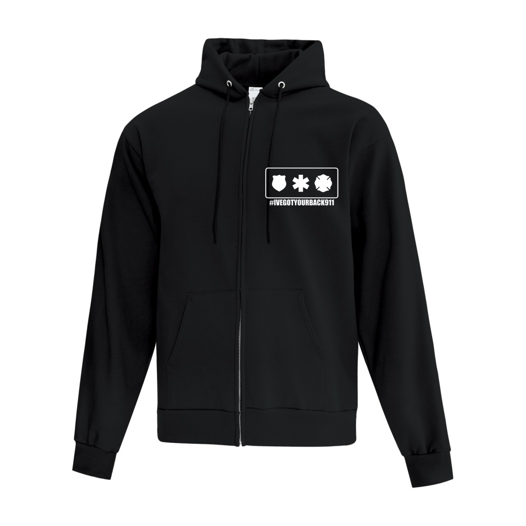 CLASSIC ZIP-UP Hoodie Unisex #IVEGOTYOURBACK911