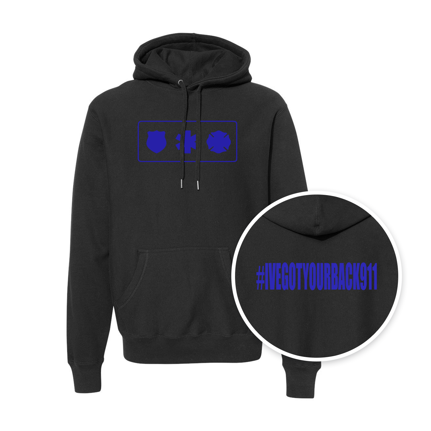 black - royal blue