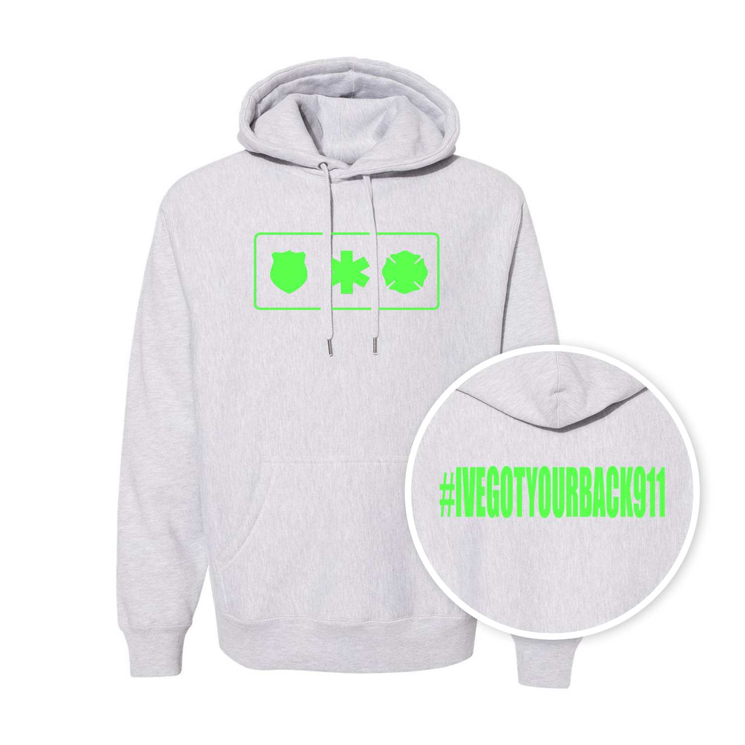 grey - high vis green