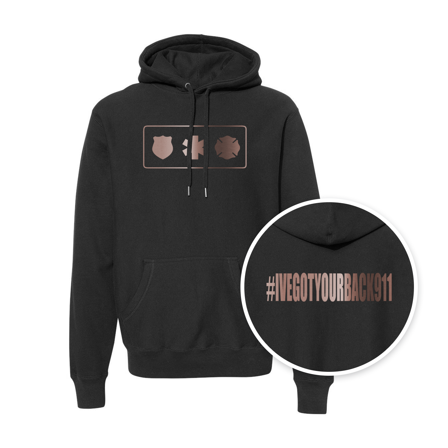 black - rose gold