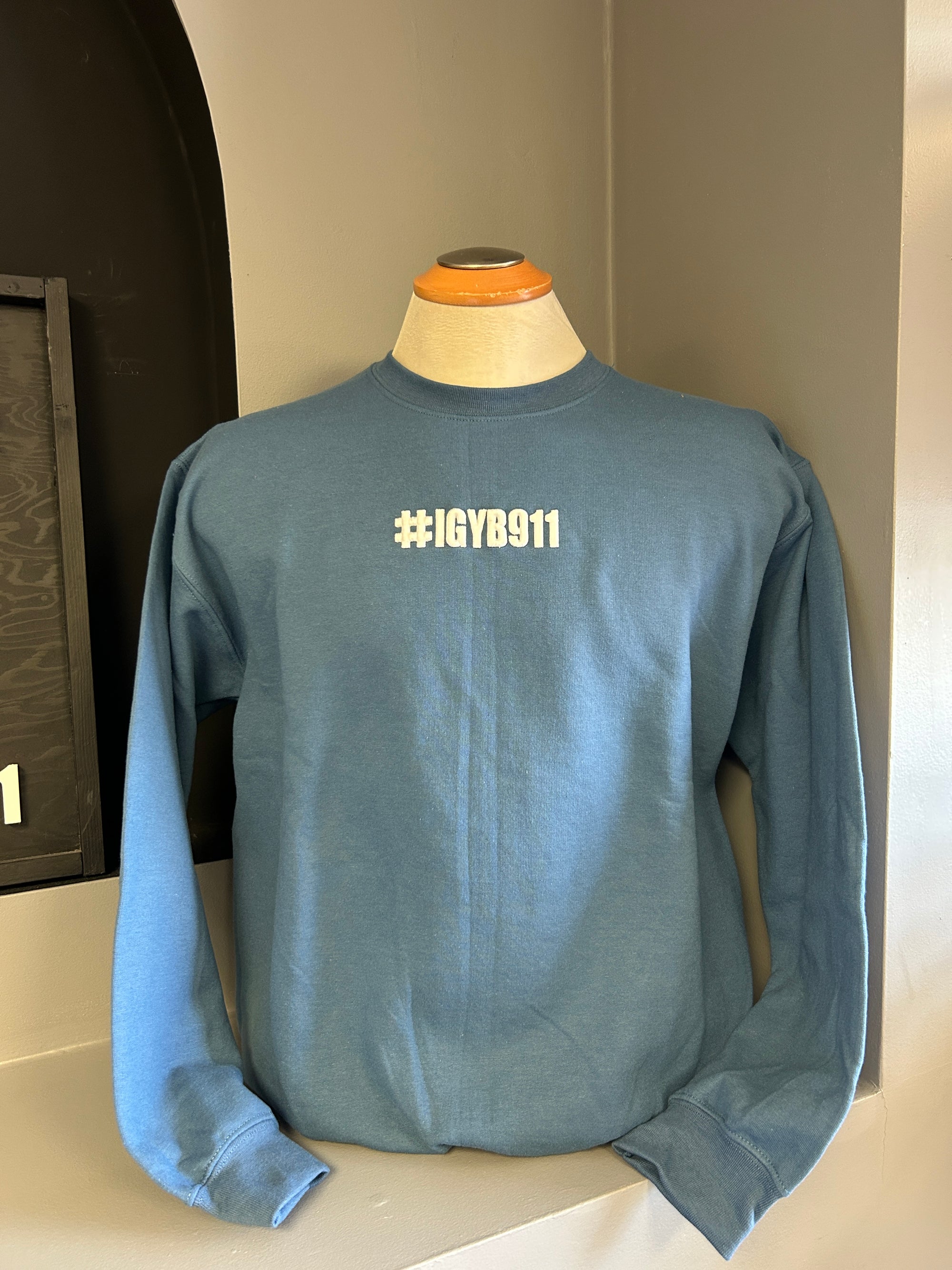 Puff Embroidery Crew Neck