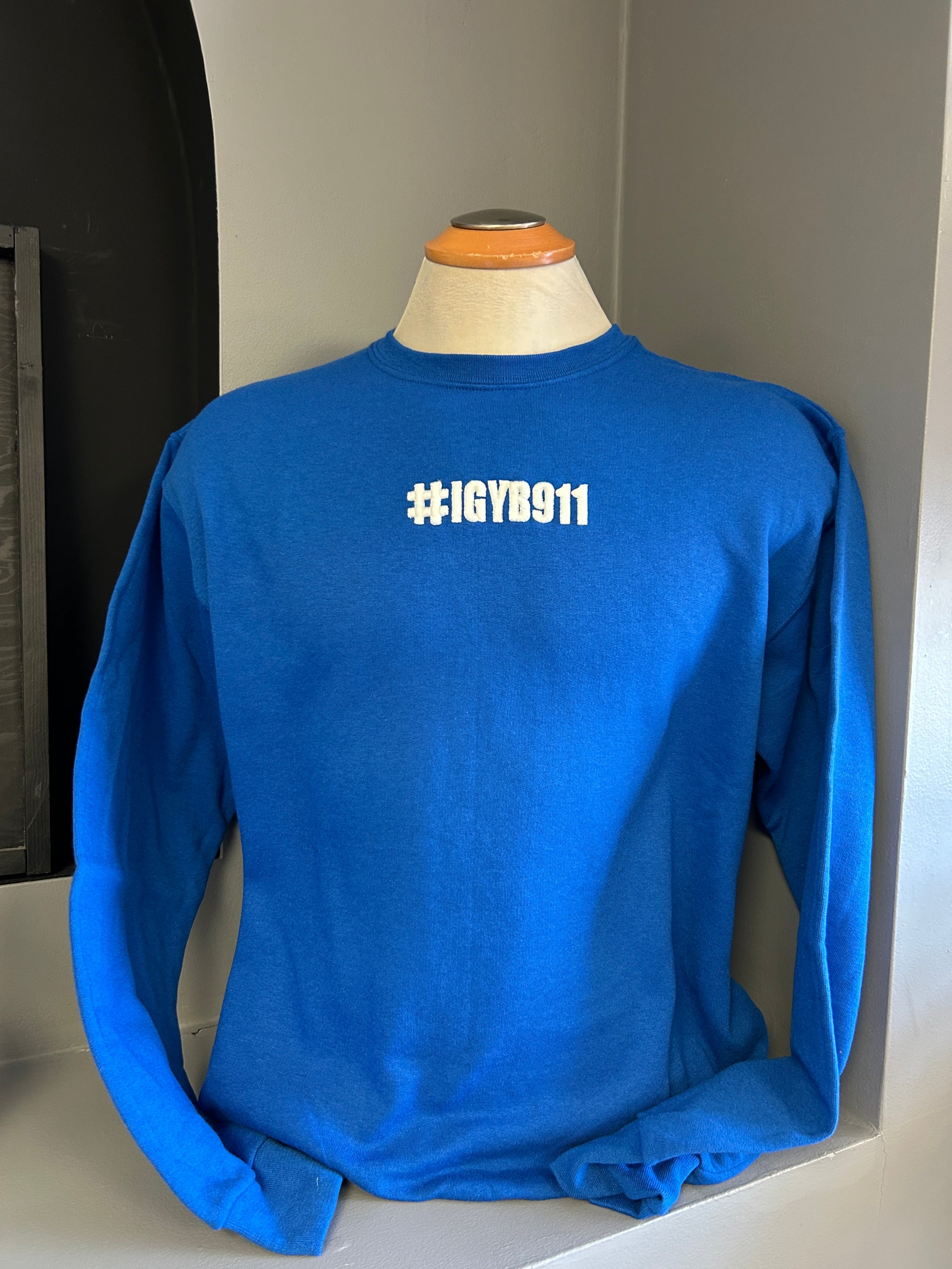 Puff Embroidery Crew Neck