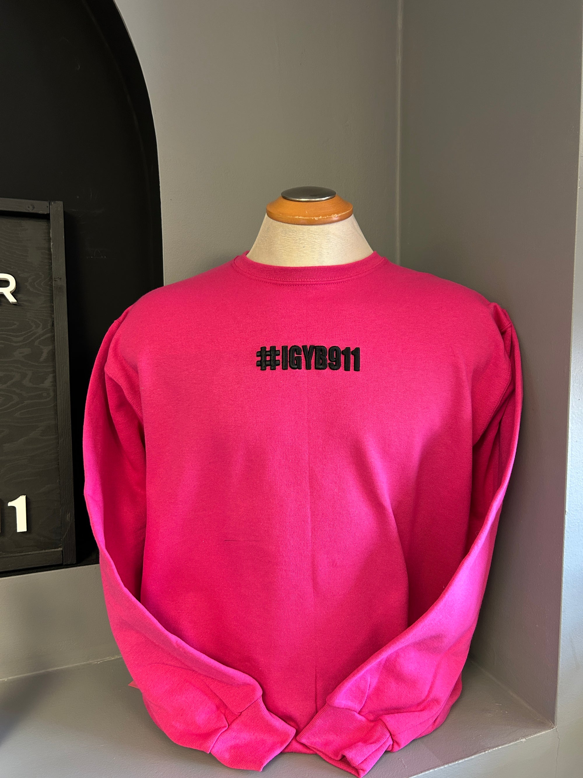 Puff Embroidery Crew Neck