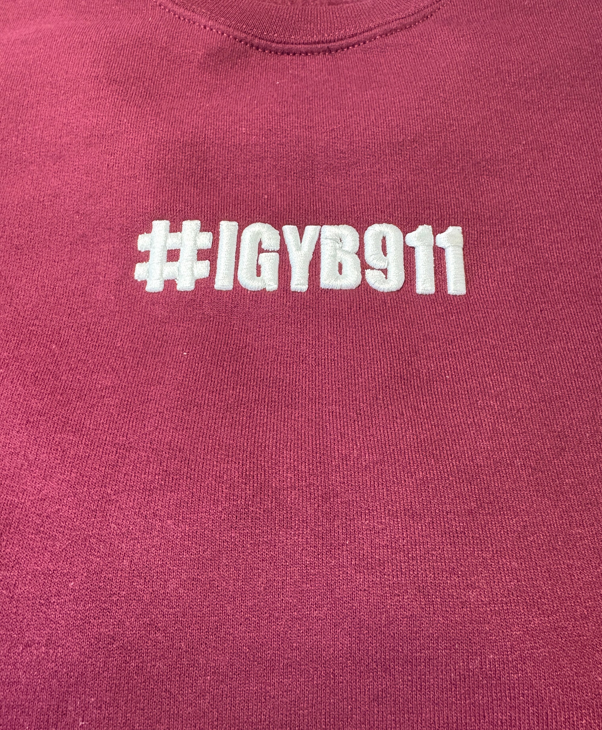 Puff Embroidery Crew Neck