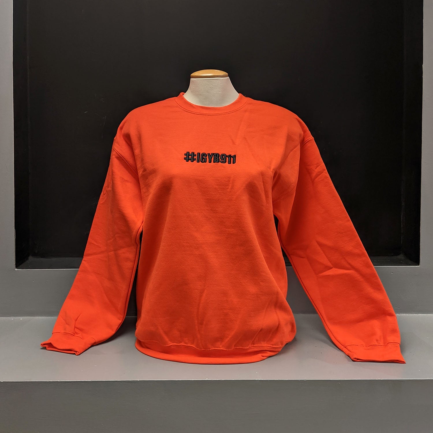 Puff Embroidery Crew Neck