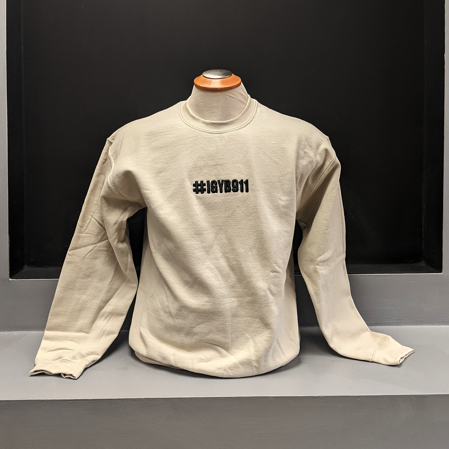 Puff Embroidery Crew Neck