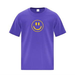 Be Happy Youth Purple T-Shirt