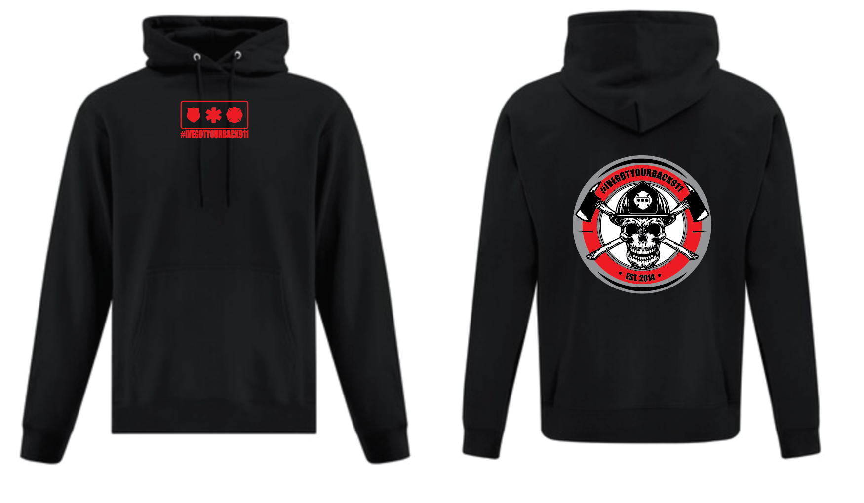 Black - Fire-Skull