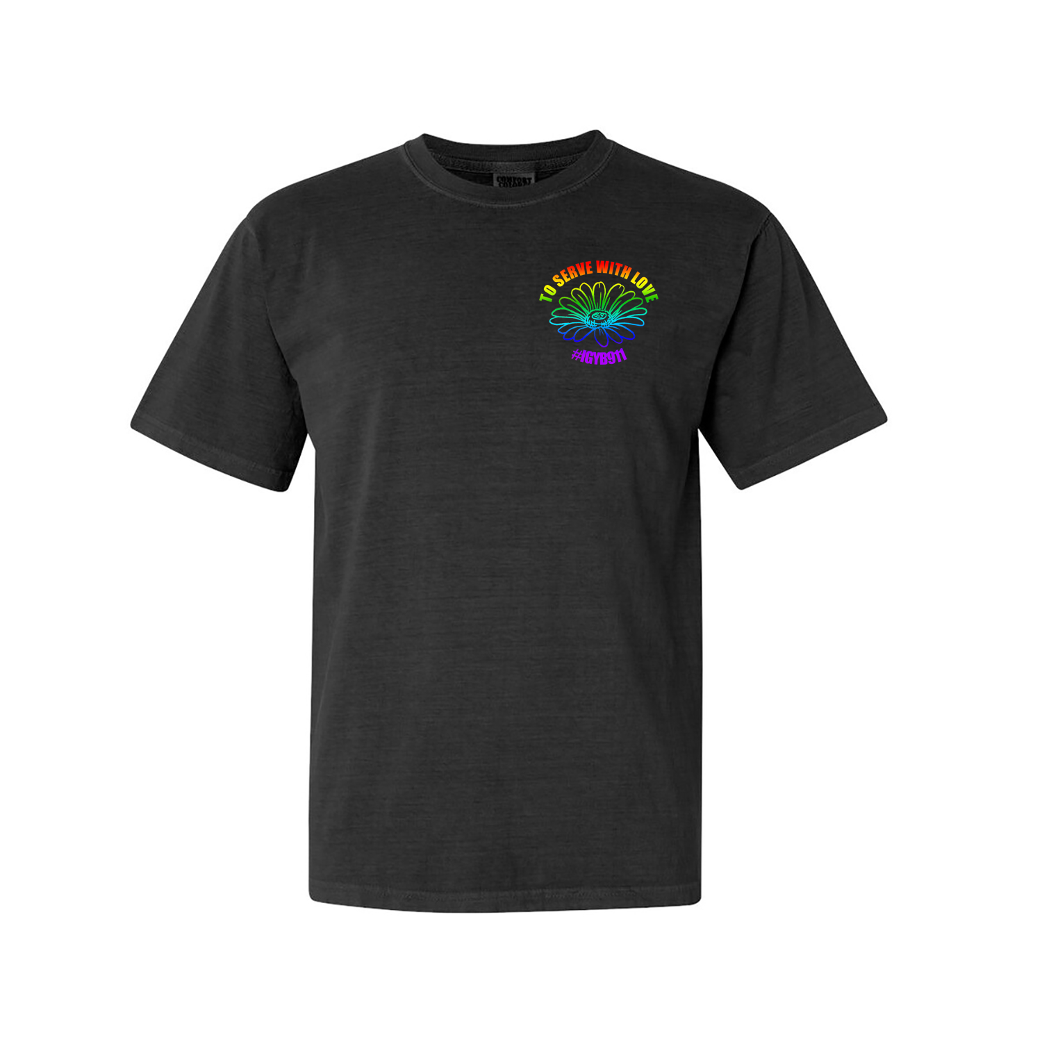 To Serve With Love T-Shirt (Rainbow)