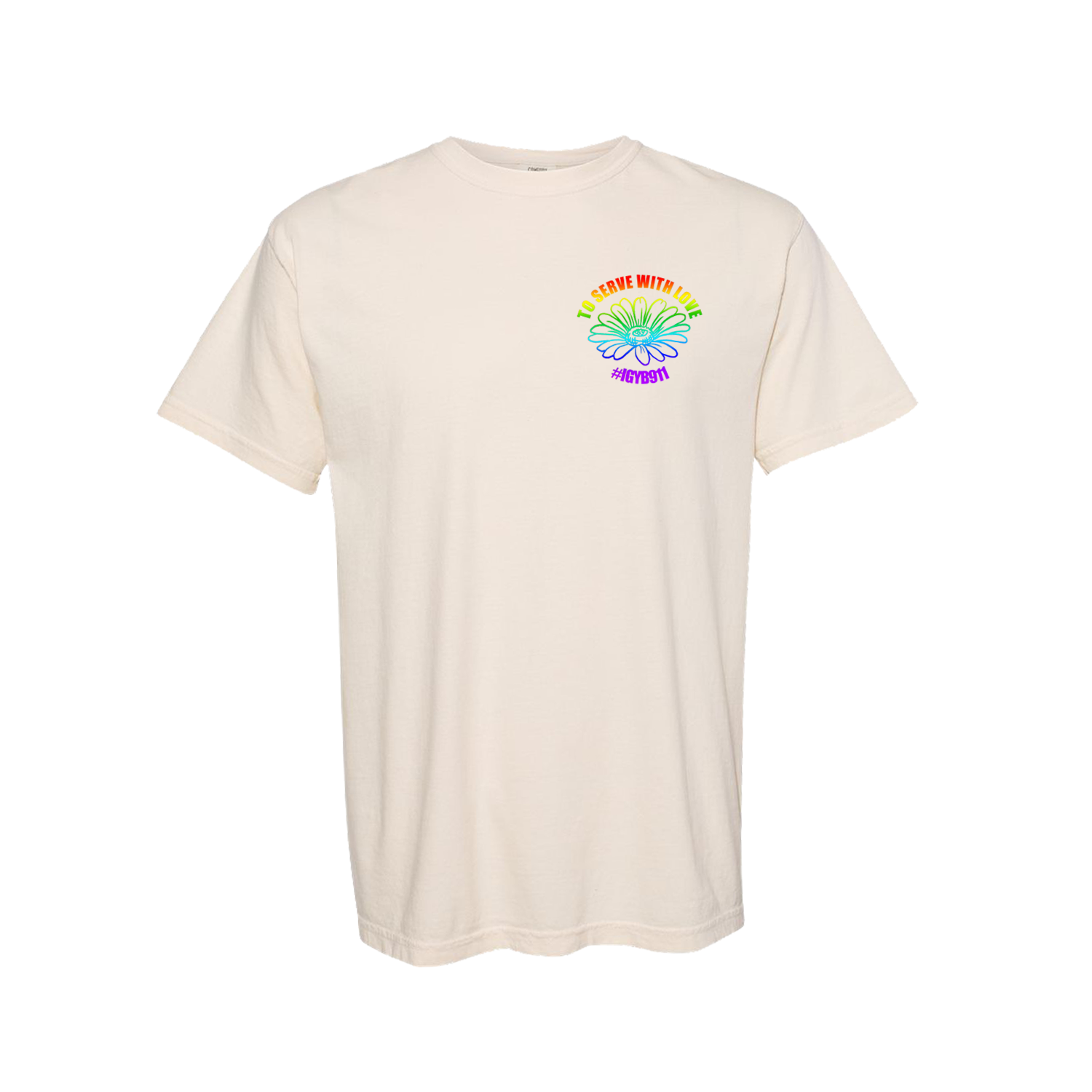 To Serve With Love T-Shirt (Rainbow)
