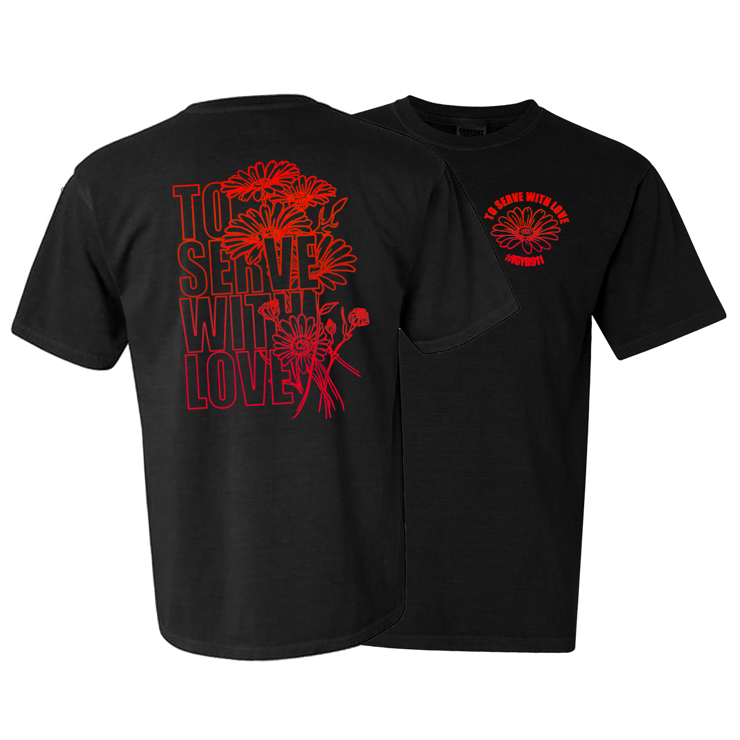 To Serve With Love T-Shirt (Red)
