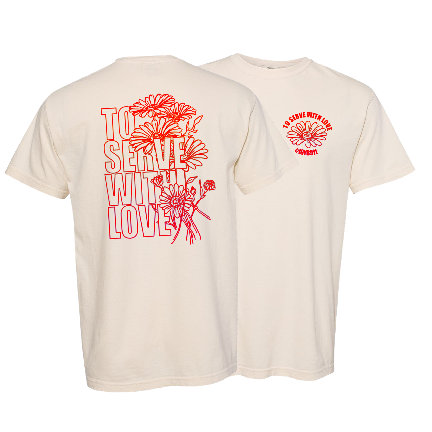 To Serve With Love T-Shirt (Red)