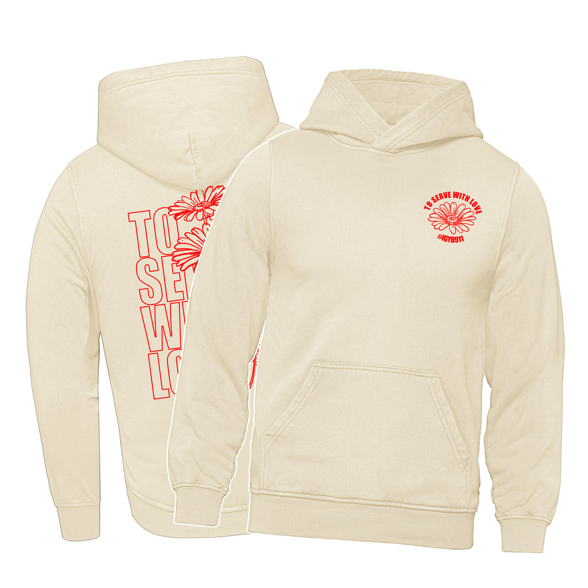 To Serve with Love - Lightweight Hoodie