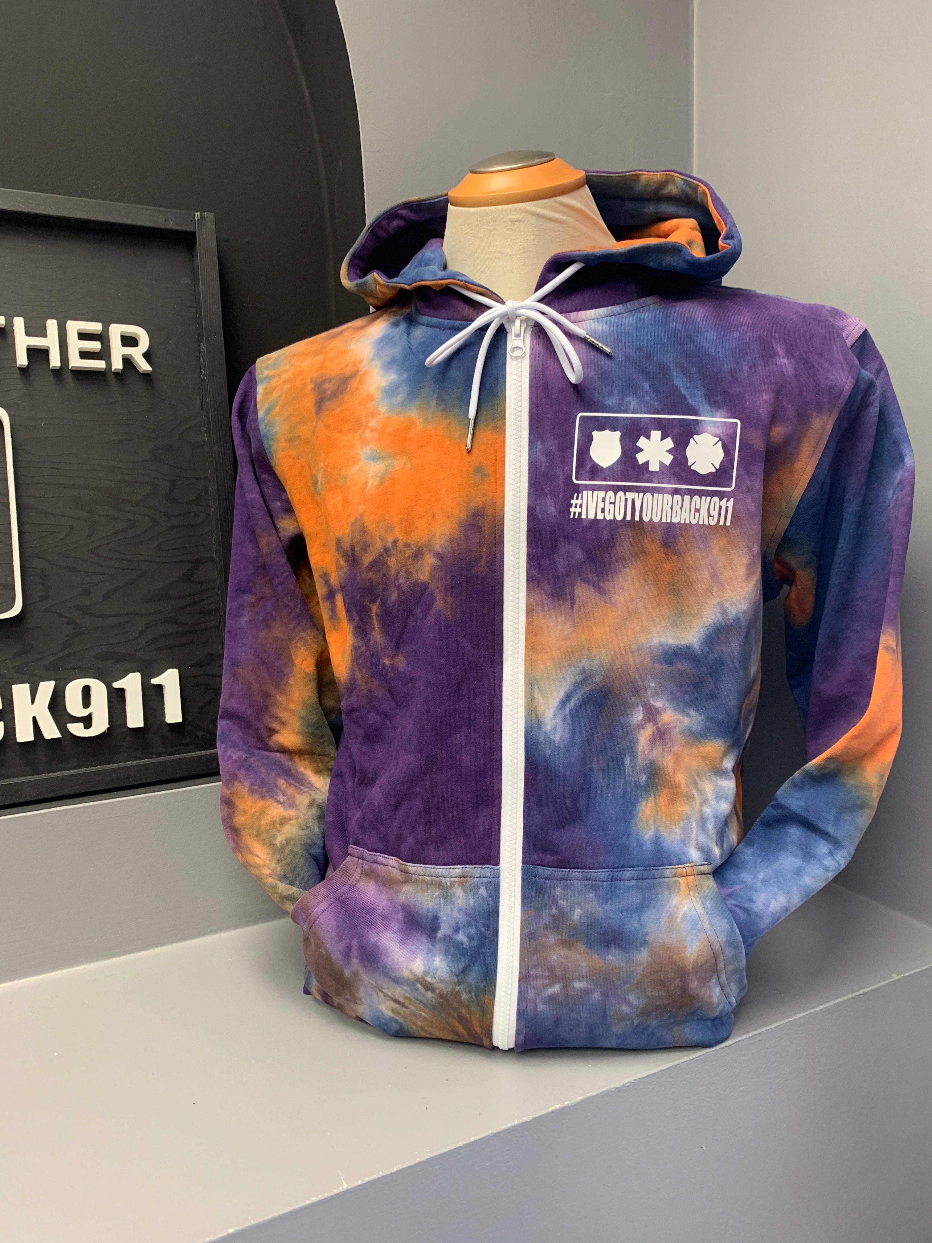 Tie Dye Zip-Up