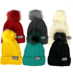 Knitted Pom Pom Toques