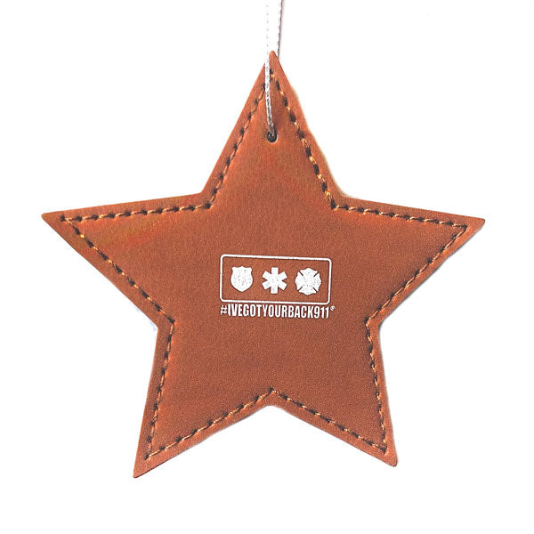 Leather Christmas Star Ornament